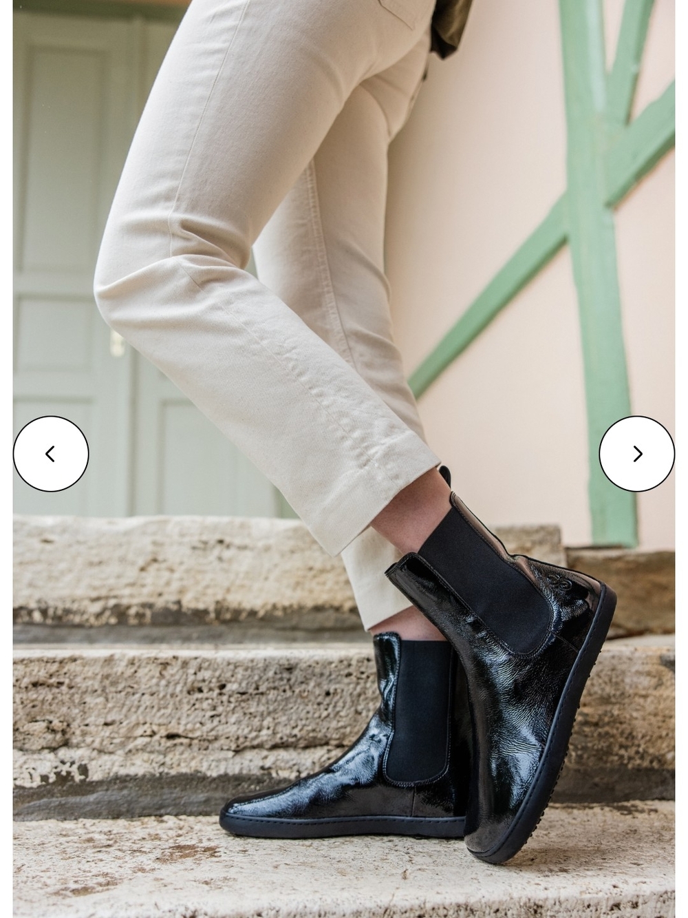 Black Patent Chelsea Womens Boots - Picture 10 of 10